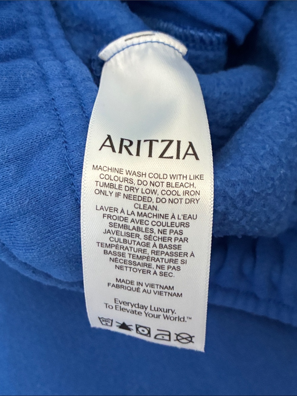 Aritzia Size XL Mega-Fit Sweatfleece Cozy Fleece Straight Sweatpants - Jazz Blue - Picture 8 of 10